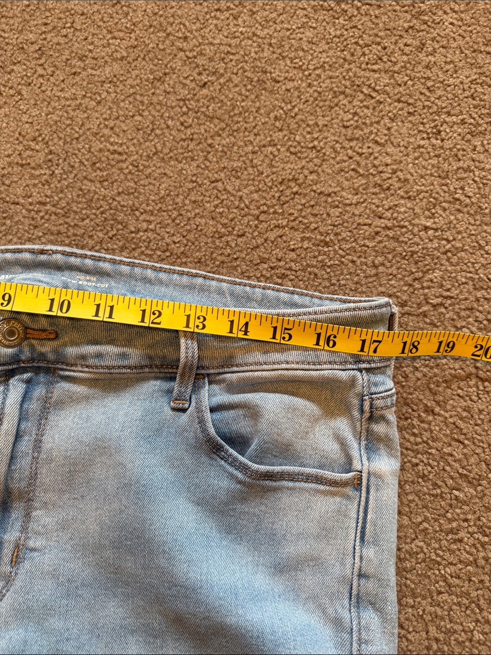 Old Navy Light Wash Wide Leg Jeans - Light Blue Size 14 short - Picture 5 of 6